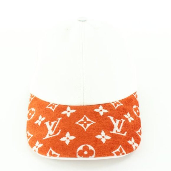 Louis Vuitton White x Terracotta Match Cap Easy Ou Pas Hat 18LZ517S - Picture 8 of 12